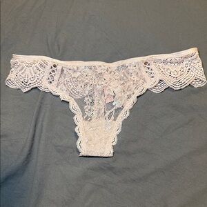 Victoria's Secret Lace Panties in Cream